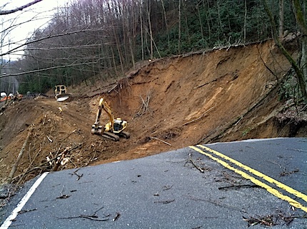 Effects of the Newfound Gap Landslide
