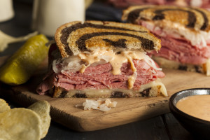 Reuben sandwich at the Cheese Cupboard restaurant in Gatlinburg