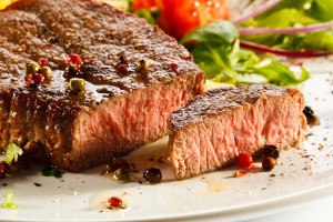 steak at the Peddler Steakhouse restaurant in Gatlinburg